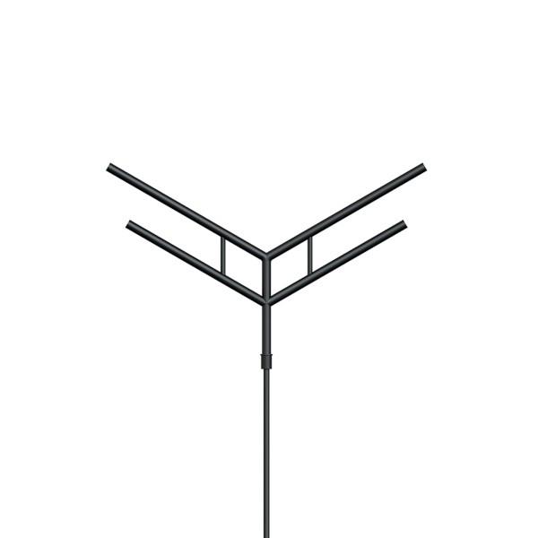 Кронштейн OXOR-SY4-3000x108-L1500 BLACK (арматура для опор, сталь)