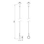 Подвес APRIORI ART-APRIORI-HANG-TUBE-L1500 (TN) для потолочного монтажа