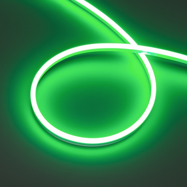 Гибкая неоновая лента HALO-SIDE-A168-6x13mm 24V Green IP67