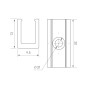 Держатель AURORA-1206-CLIP CLEAR (Arlight, Пластик) для гибкого неона