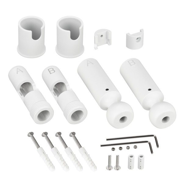Крепление ARL-WAVE-1815-S-2-ENDCAP White (Arlight, Металл) для натяжного монтажа