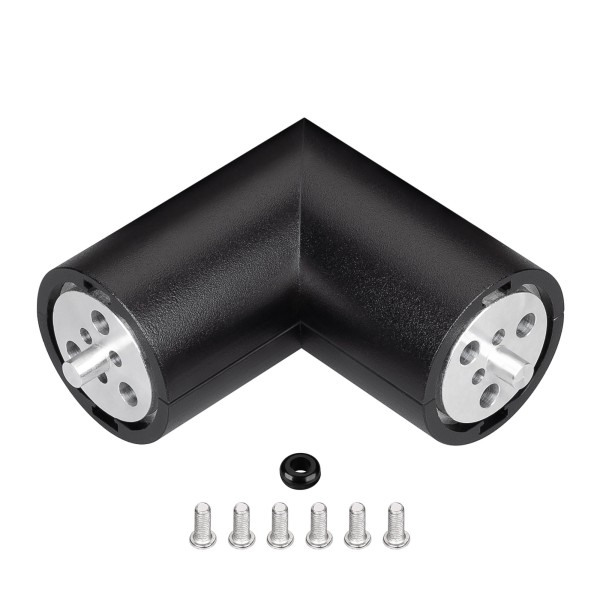 Соединитель профиля ROUND-D36-360-90 BLACK (Arlight, Алюминий) угловой