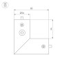 Соединитель профиля ROUND-D36-360-90 BLACK (Arlight, Алюминий) угловой