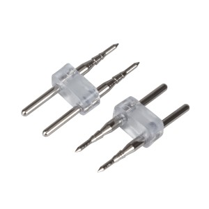Коннектор силовой ARL-2pin-Mini (16x8mm) (Arlight, Металл) для неона