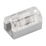 Коннектор прямой ARL-CLEAR-U15-Line (26x15mm) для гибкого неона