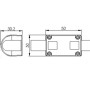 Коннектор прямой ARL-CLEAR-U15-Line (26x15mm) для гибкого неона
