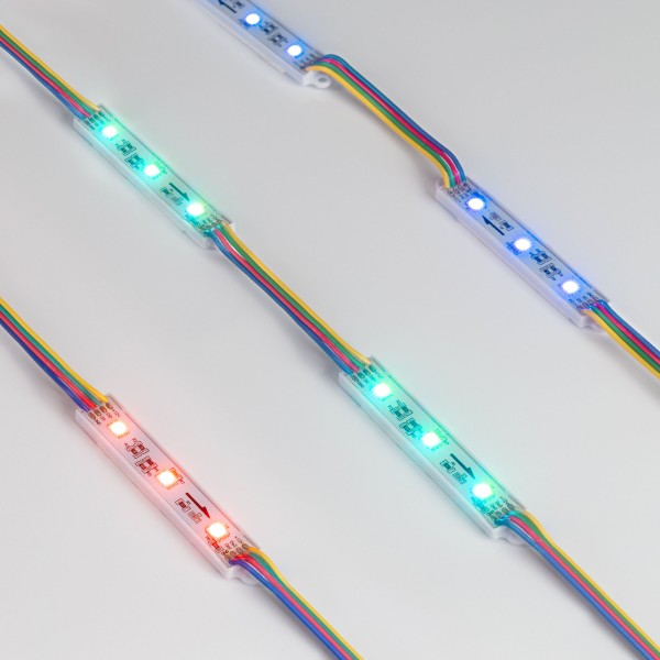 Модуль управляемый SPI-B3 12V RGB-RAM (0.6W, IP66, монтажный)
