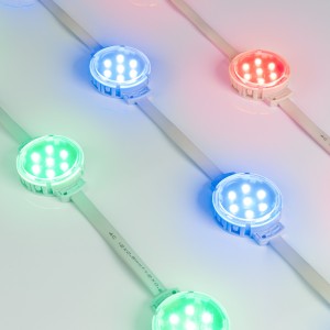 Модуль управляемый SPI-F7-D50 24V RGB-RAM-Auto (1.25W, IP68) для декора