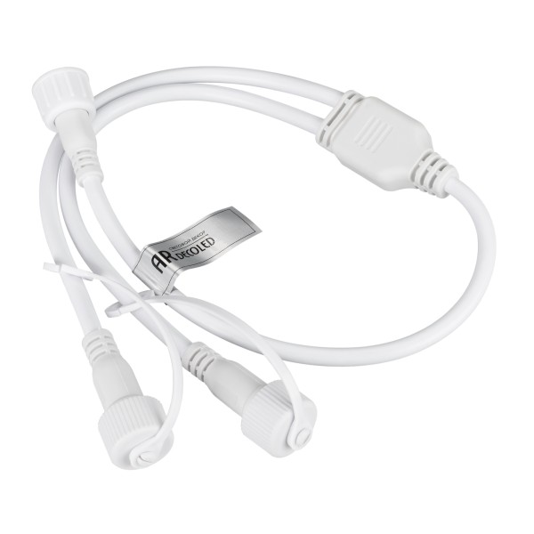 Коннектор питания ARD-CLASSIC-SYNC-RGB White (230V, 2 ports) для гирлянд