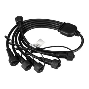 Коннектор питания ARD-CLASSIC-SYNC-RGB Black (230V, 5 ports) для гирлянд