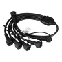 Коннектор питания ARD-CLASSIC-SYNC-RGB Black (230V, 5 ports) для гирлянд