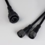 Коннектор питания ARD-CLASSIC-SYNC-RGB Black (230V, 2 ports) для гирлянд