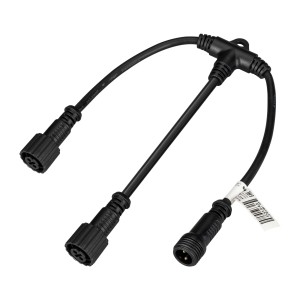 Коннектор питания ARD-PRO-T-SPI Black для гирлянд с IP65
