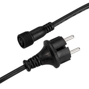 Шнур питания ARD-CLASSIC-BALL-LIVE-1.5M Black (230V, 1.6A) для гирлянд