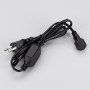 Шнур питания ARD-ICICLE-CLASSIC-1.5M Black (230V, 1.6A) для гирлянд