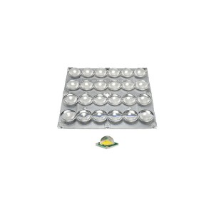 Блок линз 24B70-M120х120 (70°, 24x LED) (Turlens, -) прозрачная линза