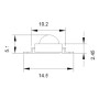 Мощный светодиод ARPL-1W3W-EPL42 Red IR660 (Arlight, Emitter) 1 Вт