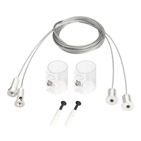 Подвес MOONLIGHT-HR-LIFT-SIDE-VR-D25 White с тросами для монтажа