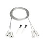 Подвес MOONLIGHT-HR-LIFT-D25 White с тросами 2м для монтажа