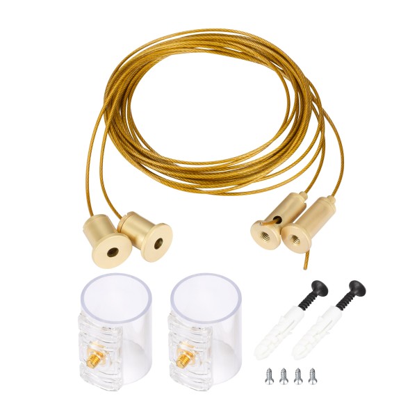 Подвес MOONLIGHT-HR-LIFT-SIDE-VR-D25 Gold с тросами для монтажа