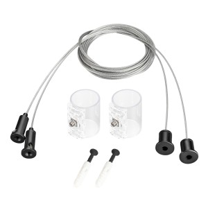 Подвес MOONLIGHT-HR-LIFT-SIDE-VR-D25 Black с тросами для монтажа