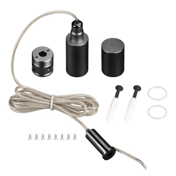 Подвес MOONLIGHT-VT-LIFT-SIDE-D18 Black для герметичной ленты