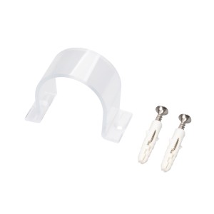 Крепёж для гибкого неона MOONLIGHT-D30-CLIP-TN CLEAR, пластиковый