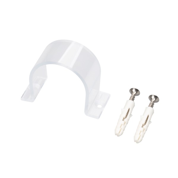 Крепёж для гибкого неона MOONLIGHT-D30-CLIP-TN CLEAR, пластиковый