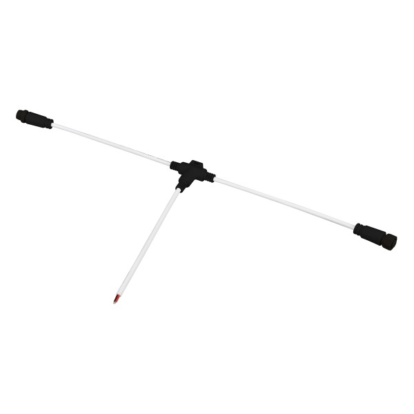 Коннектор питания ARL-MOONLIGHT-SPI/DMX-CON-POWER-T-MID-WIRE-BLK (IP67, пластик)