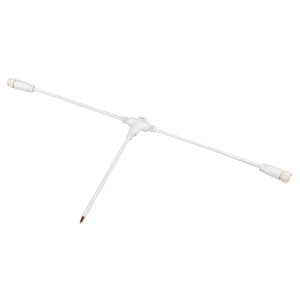 Коннектор питания ARL-MOONLIGHT-SPI/DMX-CON-POWER-T-MID-WIRE-WH (Т-образный, IP67)