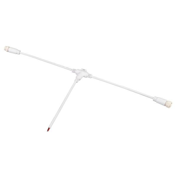 Коннектор питания ARL-MOONLIGHT-SPI/DMX-CON-POWER-T-MID-WIRE-WH (Т-образный, IP67)