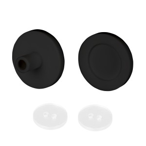 Заглушка для гибкого неона ARL-MOONLIGHT-ROUND-25-CAP-SIDE-SET-BLACK с боковым выводом