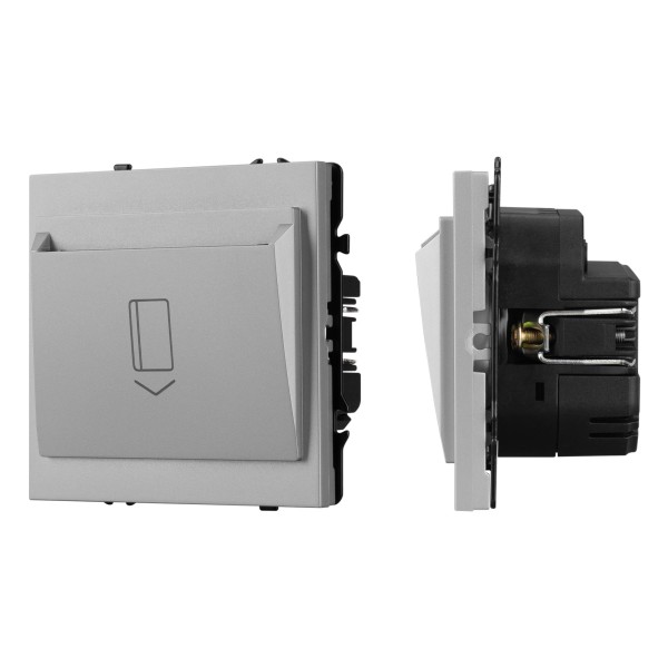 Выключатель карточный ARL NOBE SWT-CRD-SFPL-IS софт-тач никель 250V 25A
