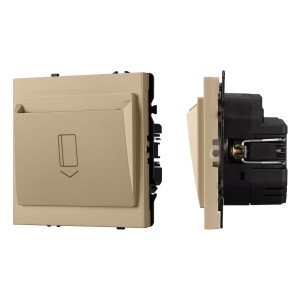 Выключатель карточный ARL NOBE SWT-CRD-SFPL-GD софт-тач 250V 25A