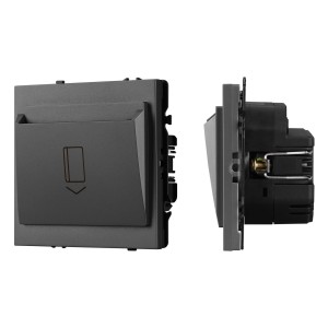 Выключатель карточный ARL NOBE SWT-CRD-SFPL-GR софт-тач 250V 25A