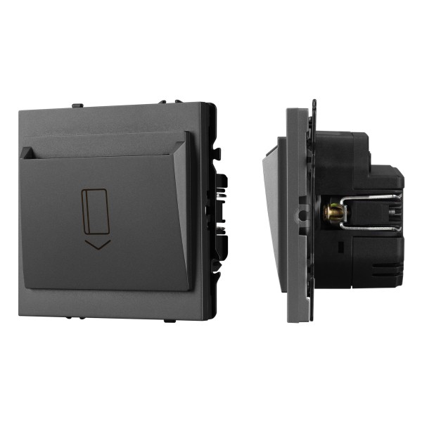 Выключатель карточный ARL NOBE SWT-CRD-SFPL-GR софт-тач 250V 25A