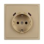 Розетка ARL NOBE со шторками и USB тип C+С, IP20, встраиваемая