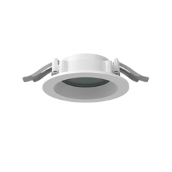 СВЕТОДИОДНЫЙ СВЕТИЛЬНИК VARTON DL-01 PRO КРУГЛЫЙ ВСТРАИВАЕМЫЙ 120Х49 ММ IP65/40 RAL9003 БЕЛЫЙ МУАР С ЗАЩИТНЫМ СИЛИКАТНЫМ СТЕКЛОМ DL-01 RUS Pro Ø100