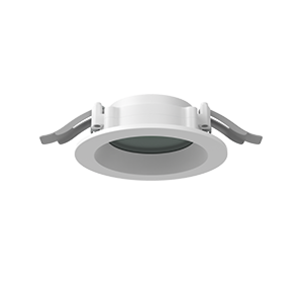 СВЕТОДИОДНЫЙ СВЕТИЛЬНИК VARTON DL-01 PRO КРУГЛЫЙ ВСТРАИВАЕМЫЙ 120Х49 ММ IP65/40 RAL9003 БЕЛЫЙ МУАР С ЗАЩИТНЫМ СИЛИКАТНЫМ СТЕКЛОМ DL-01 RUS Pro Ø100