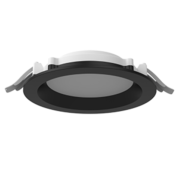 СВЕТОДИОДНЫЙ СВЕТИЛЬНИК VARTON DL-01 PRO КРУГЛЫЙ ВСТРАИВАЕМЫЙ 176X51 ММ IP65/40 RAL9005 ЧЕРНЫЙ МУАР С РАССЕИВАТЕЛЕМ ОПАЛ DL-01 RUS Pro Ø160