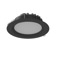 СВЕТОДИОДНЫЙ СВЕТИЛЬНИК VARTON DL-01 КРУГЛЫЙ ВСТРАИВАЕМЫЙ 230X81 ММ TUNABLE WHITE (2700-) IP54/20 RAL9005 ЧЕРНЫЙ МУАР ДИММИРУЕМЫЙ ПО ПРОТОКОЛУ DALI DL-01 Tunable White 40 Вт