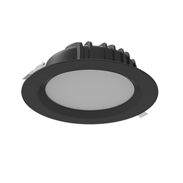 СВЕТОДИОДНЫЙ СВЕТИЛЬНИК VARTON DL-01 КРУГЛЫЙ ВСТРАИВАЕМЫЙ 230X81 ММ TUNABLE WHITE (2700-) IP54/20 RAL9005 ЧЕРНЫЙ МУАР ДИММИРУЕМЫЙ ПО ПРОТОКОЛУ DALI DL-01 Tunable White 40 Вт