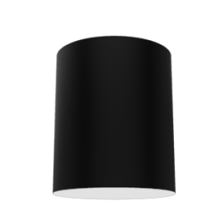 СВЕТОДИОДНЫЙ СВЕТИЛЬНИК VARTON DL-ROLL НАКЛАДНОЙ 140Х190 ММ RAL9005 ЧЕРНЫЙ МУАР С РАССЕИВАТЕЛЕМ ОПАЛ DL-Roll Opal Ø140 накладные