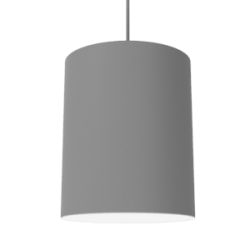 СВЕТОДИОДНЫЙ СВЕТИЛЬНИК VARTON DL-ROLL ПОДВЕСНОЙ 140Х190 ММ RAL7045 СЕРЫЙ МУАР С РАССЕИВАТЕЛЕМ ОПАЛ DL-Roll Opal Ø140 подвесные
