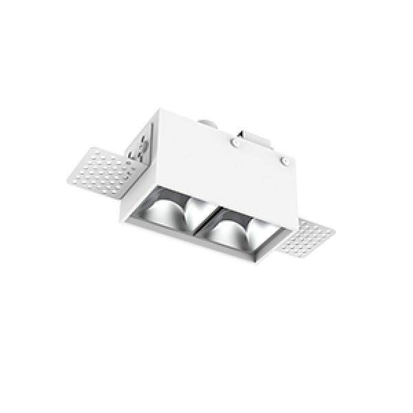 СВЕТОДИОДНЫЙ СВЕТИЛЬНИК VARTON DL-BOX REFLECT MULTI 1X2 TRIMLESS ВСТРАИВАЕМЫЙ RAL9003 БЕЛЫЙ DL-Box Reflect Multi 1x2 trimless