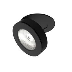 СВЕТОДИОДНЫЙ СВЕТИЛЬНИК VARTON DL-AXEL LENS КРУГЛЫЙ ВСТРАИВАЕМЫЙ 100X67 ММ ЧЕРНЫЙ DL-Axel Lens встраиваемые