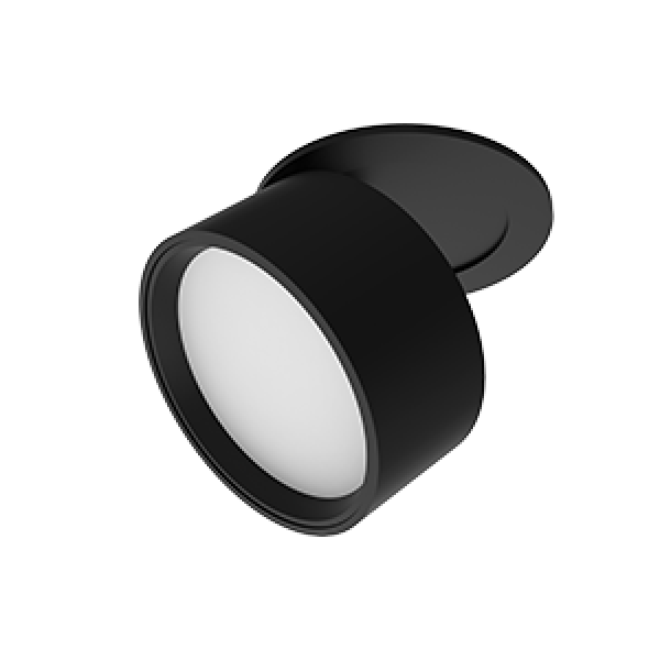 СВЕТОДИОДНЫЙ СВЕТИЛЬНИК VARTON DL-AXEL OPAL КРУГЛЫЙ ВСТРАИВАЕМЫЙ 85X66 ММ ЧЕРНЫЙ DL-Axel Opal встраиваемые