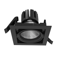 СВЕТОДИОДНЫЙ СВЕТИЛЬНИК VARTON DL-TETRIS ПОВОРОТНЫЙ IP20 RAL9005 ЧЕРНЫЙ МАТОВЫЙ DL-Tetris 25 Вт