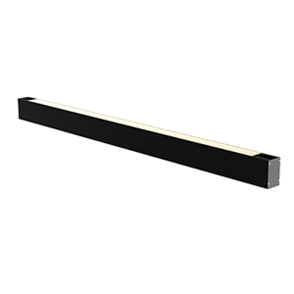 CВЕТИЛЬНИК VARTON X-LINE 0 UP&DOWN ОДИНОЧНЫЙ ПОДВЕСНОЙ RAL9005 ЧЕРНЫЙ МУАР С РАССЕИВАТЕЛЕМ ОПАЛ И ТОРЦЕВЫМИ КРЫШКАМИ (2 ШТ.) X-Line Up&Down 0,75 м одиночные