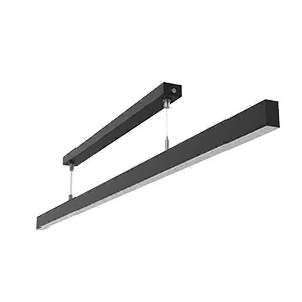 СВЕТОДИОДНЫЙ СВЕТИЛЬНИК VARTON ПОДВЕСНОЙ QUBO-LINE С РАССЕИВАТЕЛЕМ ОПАЛ RAL9005 ЧЕРНЫЙ МУАР Qubo-line 1010х20 мм